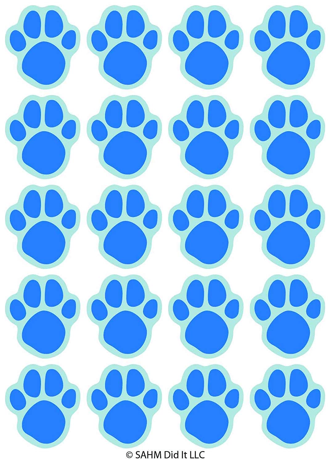 Gavmild Shah væsentligt SAHM Blue Paw Print Stickers - 120 Dog Cat Animal Paws 1 inch Small for Boy  Or Girl - Great for Birthday Party Favors - Clues - Scrapbook - Calendar -  Teachers Reward - Labels - Handcrafted